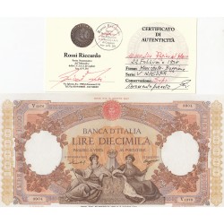 10000 LIRE REGINE DEL MARE 22 FEBBRAIO 1958  SUP+ 